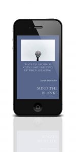 3D image of Mind the Blanks Online Course on a phone