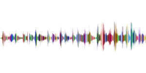 Sound wave in different colours